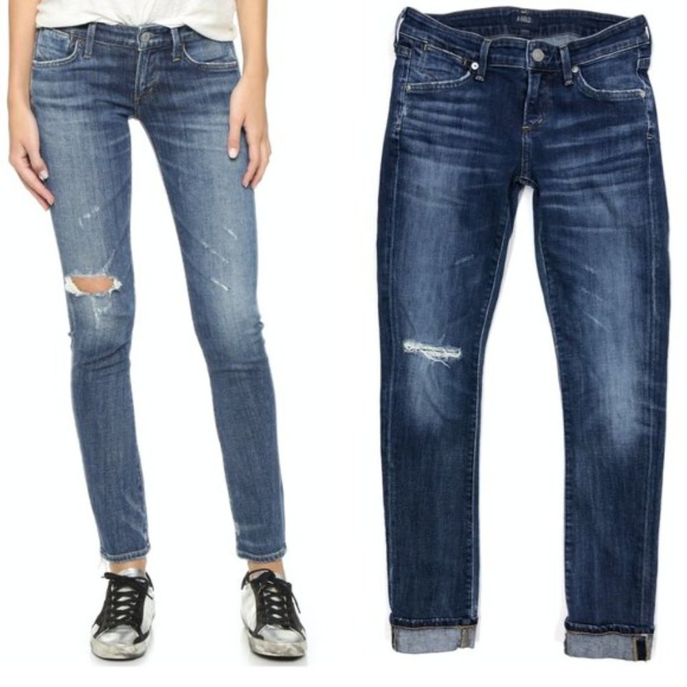 Agolde Chloe Distressed Skinny Jeans Size 25